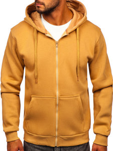 Men's Thick Zip Hoodie Brown Bolf 2008