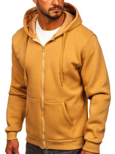 Men's Thick Zip Hoodie Brown Bolf 2008