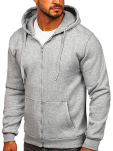 Men's Thick Zip Hoodie Dark Grey Bolf 2008