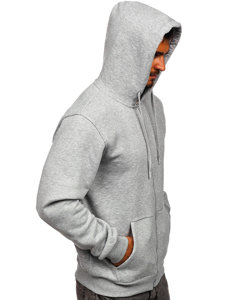 Men's Thick Zip Hoodie Dark Grey Bolf 2008