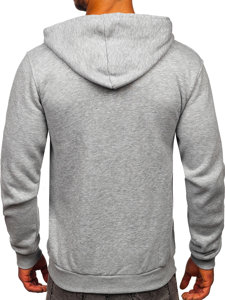 Men's Thick Zip Hoodie Dark Grey Bolf 2008