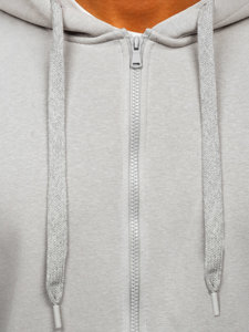 Men's Thick Zip Hoodie Grey Bolf 2008