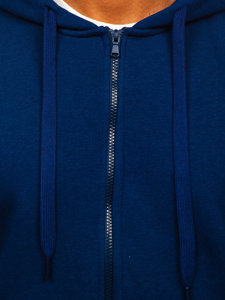 Men's Thick Zip Hoodie Indigo Bolf 2008