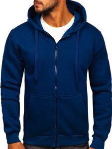 Men's Thick Zip Hoodie Indigo Bolf 2008