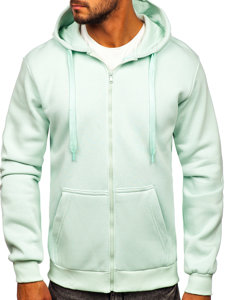 Men's Thick Zip Hoodie Light Mint Bolf 2008