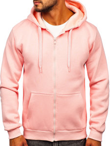 Men's Thick Zip Hoodie Light Pink Bolf 2008