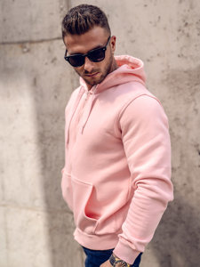 Men's Thick Zip Hoodie Light Pink Bolf 2008A