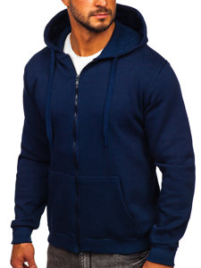 Men's Thick Zip Hoodie Navy Blue Bolf 2008