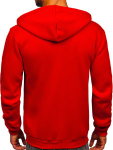 Men's Thick Zip Hoodie Red Bolf 2008