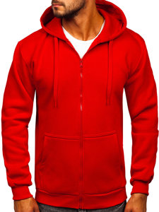 Men's Thick Zip Hoodie Red Bolf 2008