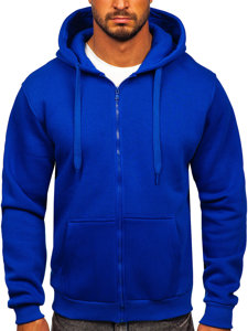 Men's Thick Zip Hoodie Royal Blue Bolf 2008