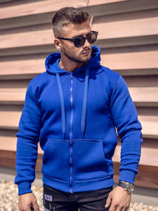 Men's Thick Zip Hoodie Royal Blue Bolf 2008A