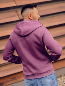 Men's Thick Zip Hoodie Violet Bolf 2008A