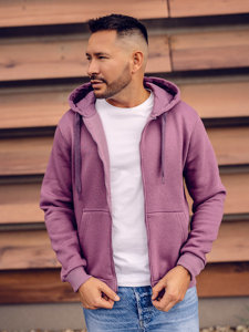 Men's Thick Zip Hoodie Violet Bolf 2008A