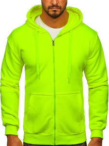 Men's Thick Zip Hoodie Yellow-Neon Bolf 2008