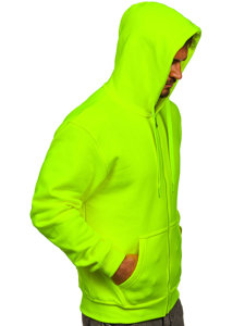 Men's Thick Zip Hoodie Yellow-Neon Bolf 2008