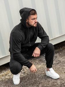 Men's Tracksuit with Hood Black Bolf 3A150A