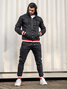 Men's Tracksuit with Hood Black Bolf 8C65