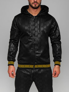 Men's Tracksuit with hood Black Bolf 3A161