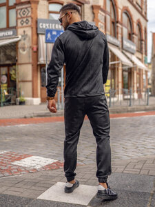 Men's Tracksuit with hood Black Bolf 3A162A