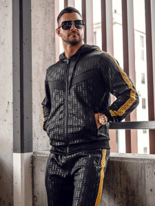 Men's Tracksuit with hood Black Bolf 3A165A