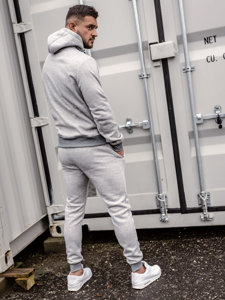 Men's Tracksuit with hood Grey Bolf 8C59A