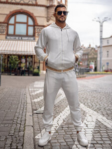 Men's Tracksuit with hood White Bolf 3A161A