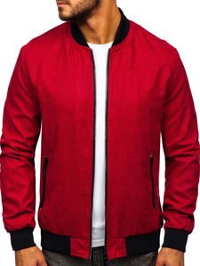 Men's Transitional Bomber Jacket Red Bolf 6118