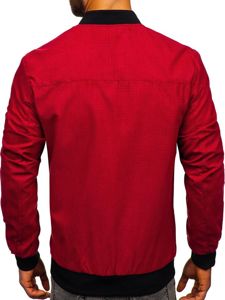 Men's Transitional Bomber Jacket Red Bolf 6118