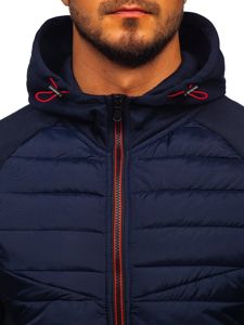 Men's Transitional Down Jacket Navy Blue Ks1886