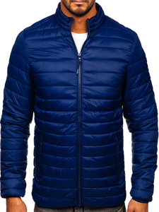 Men's Transitional Quilted Jacket Navy Blue Bolf LY33