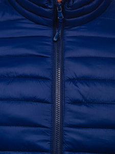 Men's Transitional Quilted Jacket Navy Blue Bolf LY33