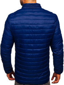 Men's Transitional Quilted Jacket Navy Blue Bolf LY33