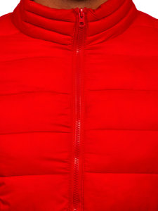 Men's Transitional Quilted Jacket Red Bolf LY33