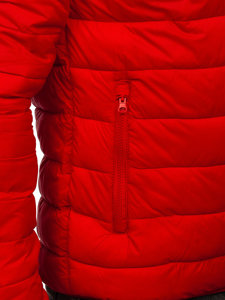 Men's Transitional Quilted Jacket Red Bolf LY33