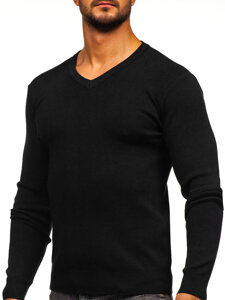 Men’s V-neck Sweater Black Bolf H2405