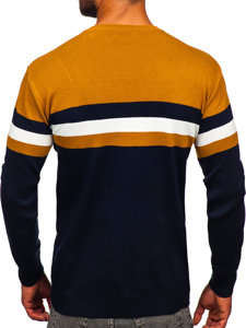 Men's V-neck Sweater Camel Bolf S8535