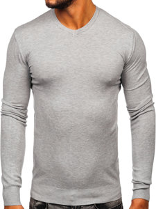 Men's V-neck Sweater Heathered Bolf YY03