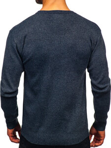 Men’s V-neck Sweater Navy Blue Bolf S8725