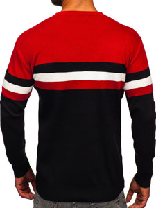 Men's V-neck Sweater Red Bolf S8535