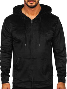 Men's Velour Hoodie Black Bolf 8B1168