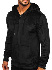 Men's Velour Hoodie Black Bolf 8B1168