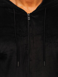 Men's Velour Hoodie Black Bolf 8B1168