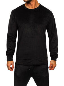 Men's Velour Tracksuit Black Bolf D005