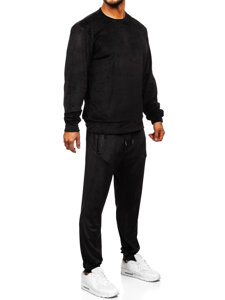 Men's Velour Tracksuit Black Bolf D005