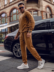 Men's Velour Tracksuit Camel Bolf 0001