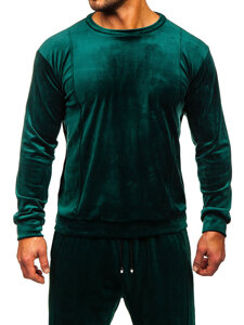 Men's Velour Tracksuit Green Bolf 0001A