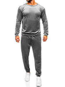 Men's Velour Tracksuit Grey Bolf 0001A