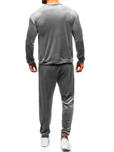 Men's Velour Tracksuit Grey Bolf 0001A