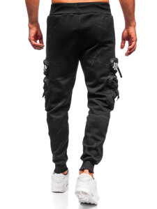 Men’s Warm Cargo Joggers Black Bolf HSS339